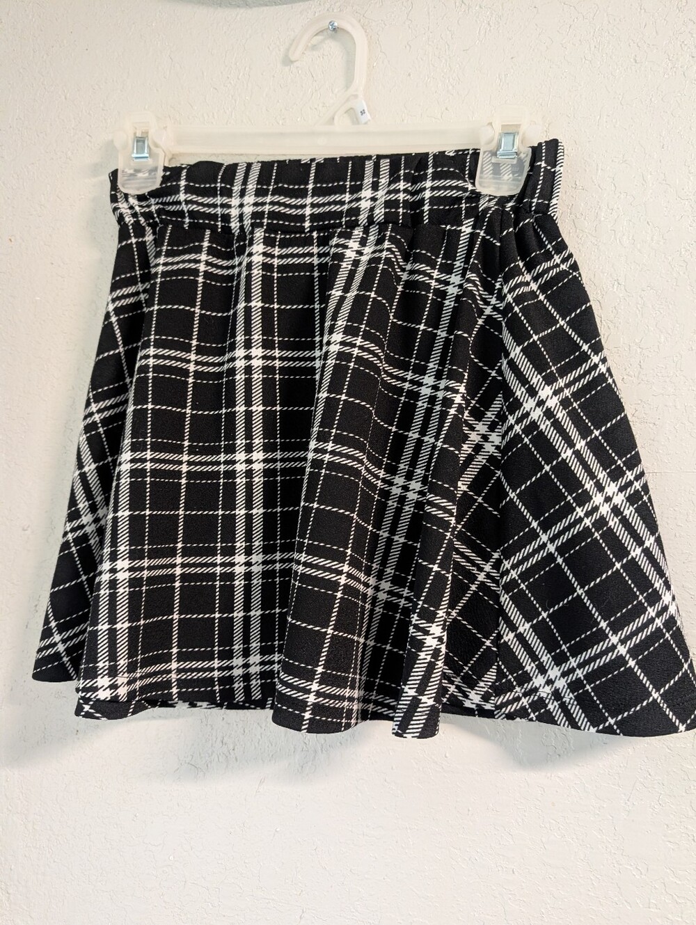Plaid A Line Skirt Xs Mini Knee Length Whimsigoth Grunge Goth Stretchy Rave